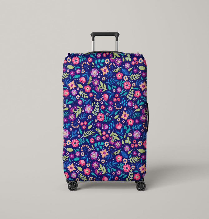 colorful flowers pattern theme Luggage Cover | suitcase