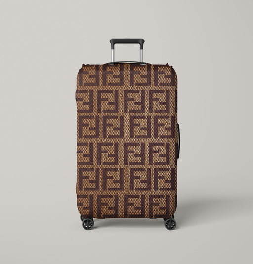 fendi brown Luggage Cover | suitcase