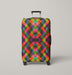 colorful multiple exposure square Luggage Cover | suitcase