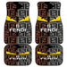 fendi roma brown grey pattern Car floor mats Universal fit