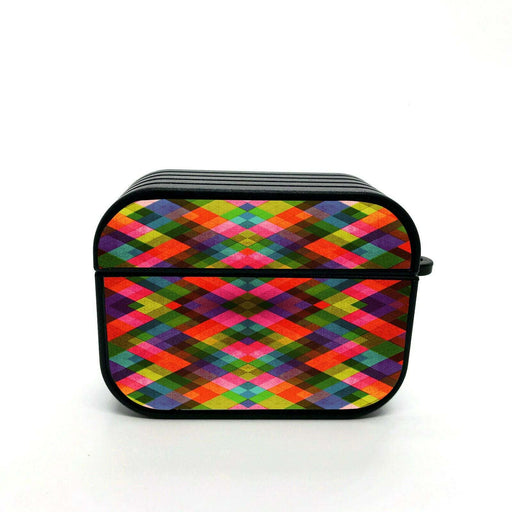 colorful multiple exposure square airpods case