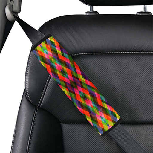 colorful multiple exposure square Car seat belt cover