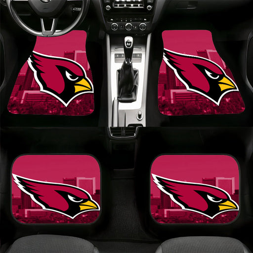 city arizona cardinals red Car floor mats Universal fit