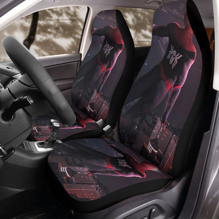 city spiderman far from home Car Seat Covers