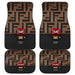 FENDI ROMA BROWN PATTERN Car floor mats Universal fit