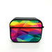 colors rainbow asymmetric pattern airpods case