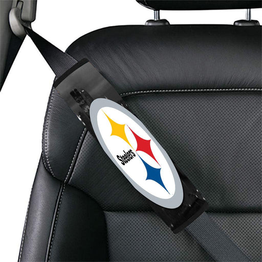 city monochrome steelers football Car seat belt cover - Grovycase