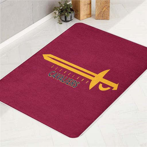 cleveland cavaliers sword nba team bath rugs