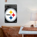 city monochrome steelers football Poster Metal print wall art