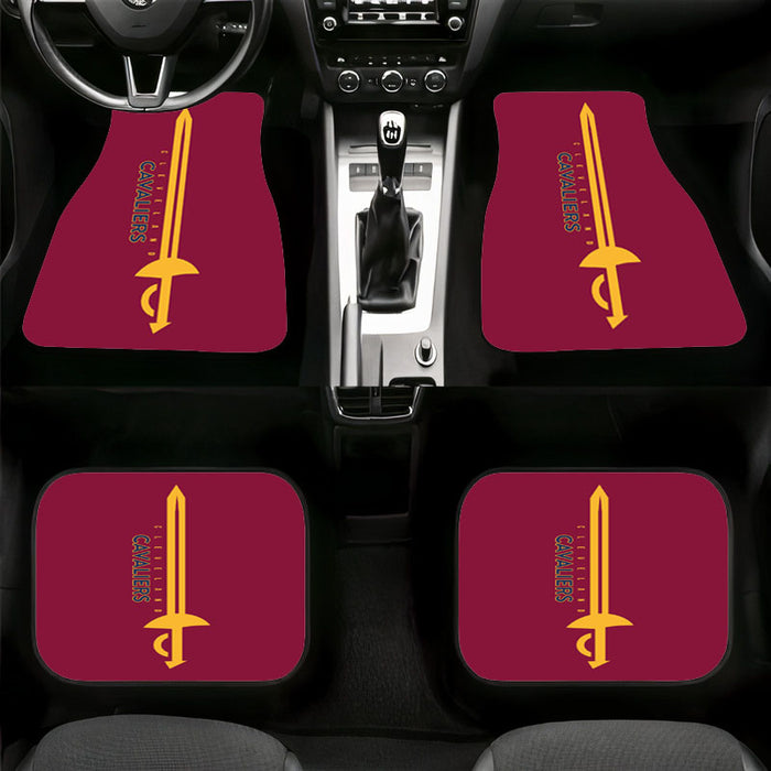 cleveland cavaliers sword nba team Car floor mats Universal fit