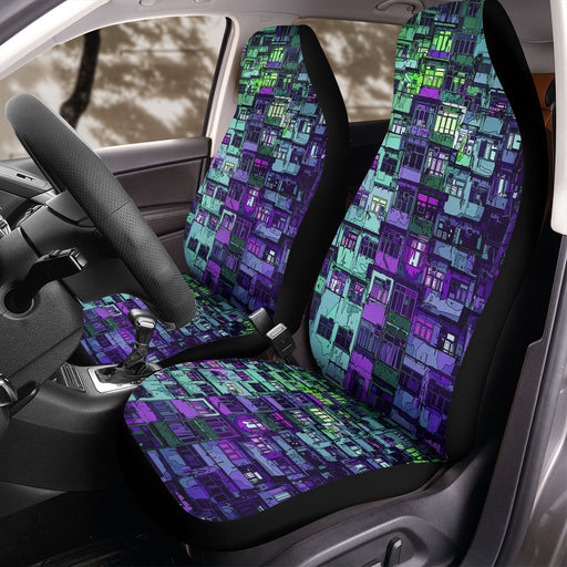 concept cyberpunk building dystopian Car Seat Covers