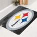 city monochrome steelers football bath rugs