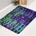 concept cyberpunk building dystopian bath rugs