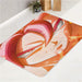 close up pink goku fusion bath rugs