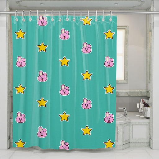 cooky jungkook BT21 universtar shower curtains