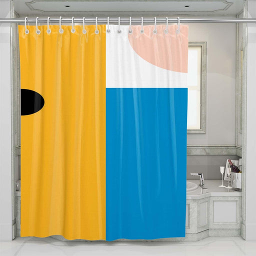 color finn and jack adventure time shower curtains