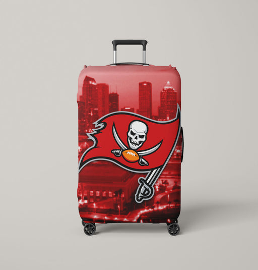 city red tampa bay buccaneers Luggage Covers | Suitcase