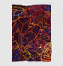 cool colorful neon light retro Ultra soft fleece blanket