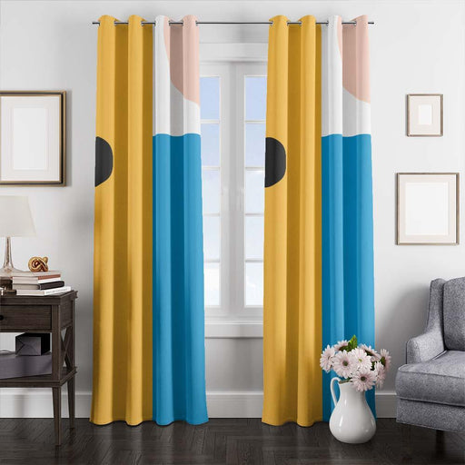 color finn and jack adventure time window curtains