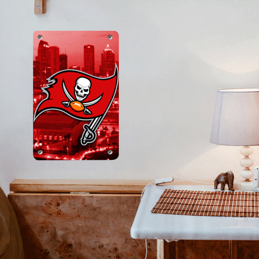 city red tampa bay buccaneers Poster Metal print wall art