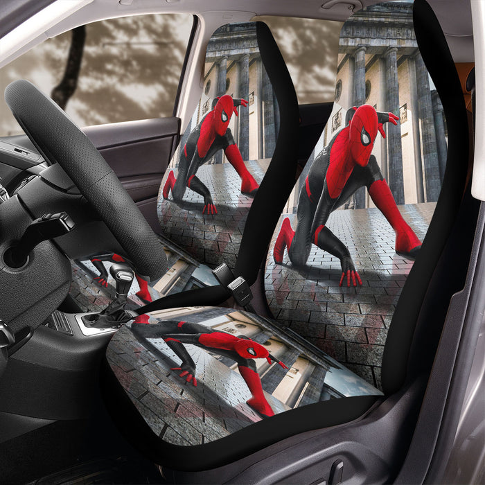 cloudy spiderman far from home Car Seat Covers