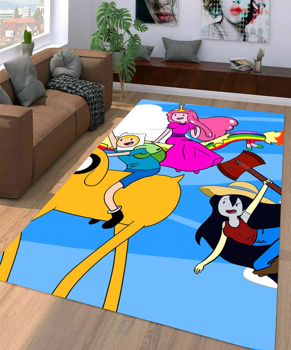 colorful adventure time Living room carpet rugs