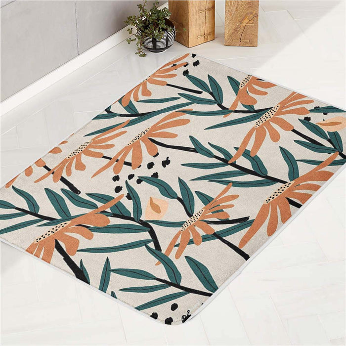 flower aesthetic bath rugs