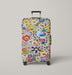 flowers takashi murakami Luggage Cover | suitcase