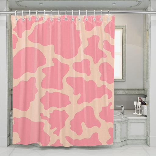 cow pink pattern abstract shower curtains