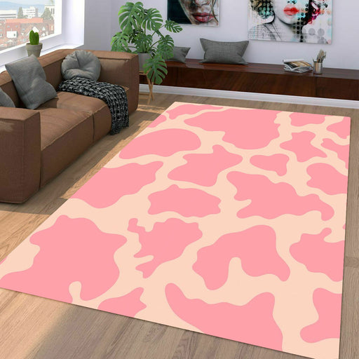 cow pink pattern abstract Living room carpet rugs