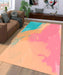 colorful aesthetic brush Living room carpet rugs