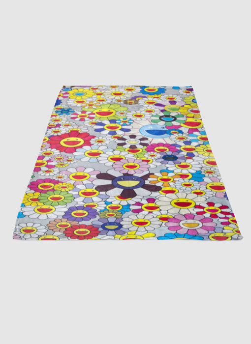 FLOWERS TAKASHI MURAKAMI soft fleece blanket