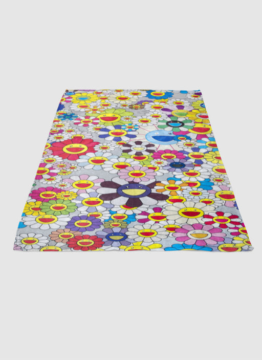 FLOWERS TAKASHI MURAKAMI soft fleece blanket