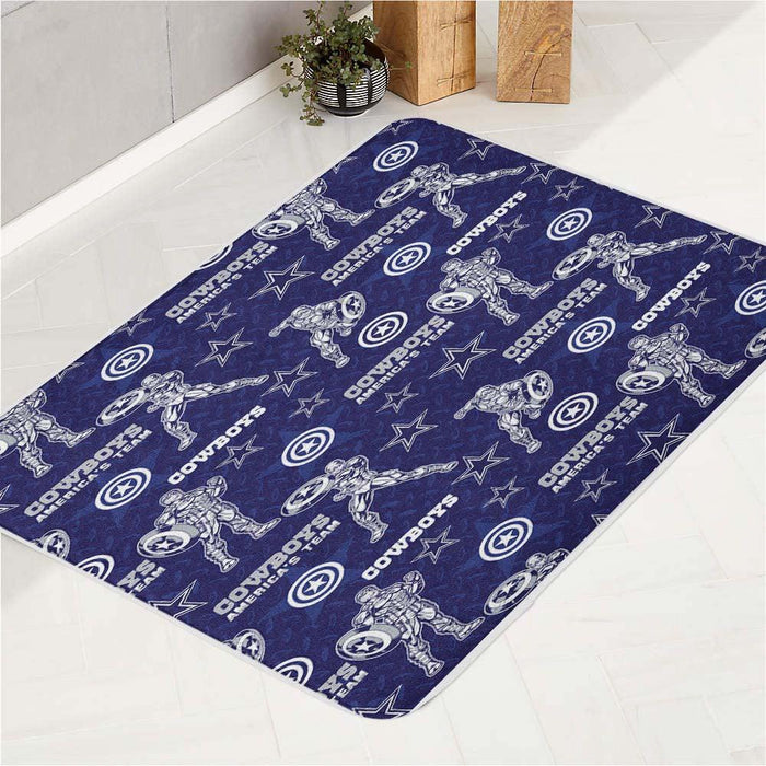 cowboys america team soldier bath rugs