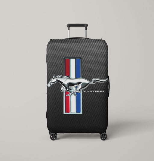 ford mustang gt carbon logo Luggage Cover | suitcase