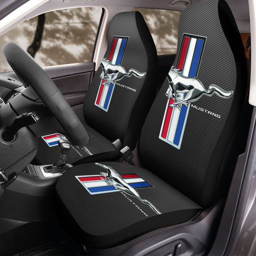 ford mustang gt carbon logo Car Seat Covers