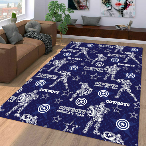 cowboys america team soldier Living room carpet rugs