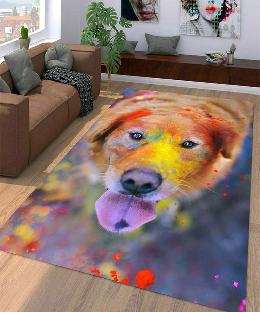 colorful dog Living room carpet rugs