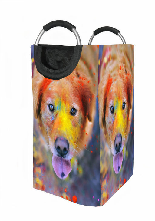 colorful dog Laundry Hamper | Laundry Basket