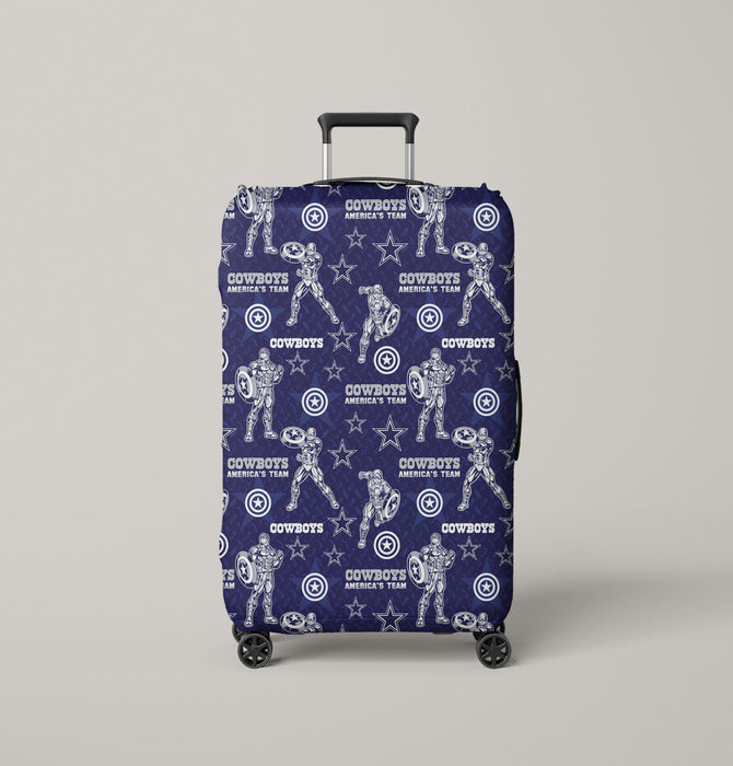 cowboys america team soldier Luggage Cover | suitcase