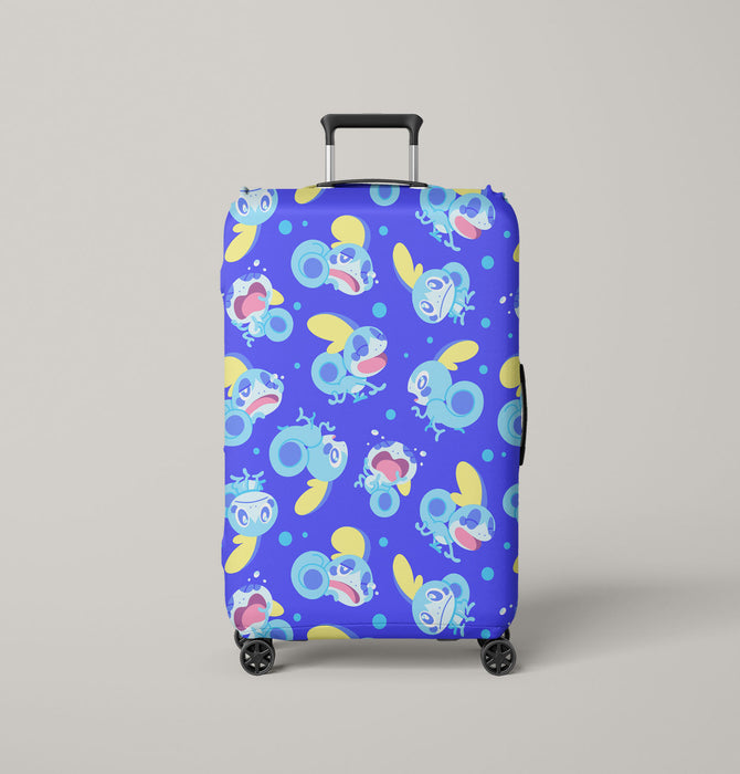 crying species blue pokemon Luggage Cover | suitcase