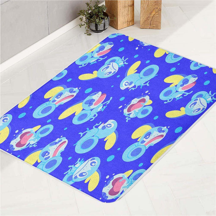 crying species blue pokemon bath rugs