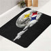 cloud moon star steelers football bath rugs