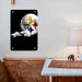 cloud moon star steelers football Poster Metal print wall art