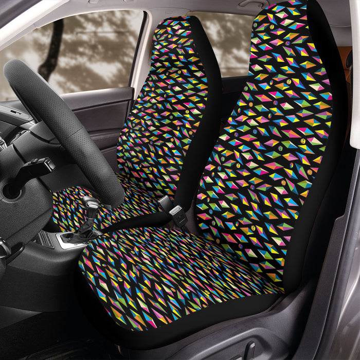 crystal diamond colorful and skull Car Seat Covers