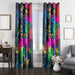 colorful spark window curtains