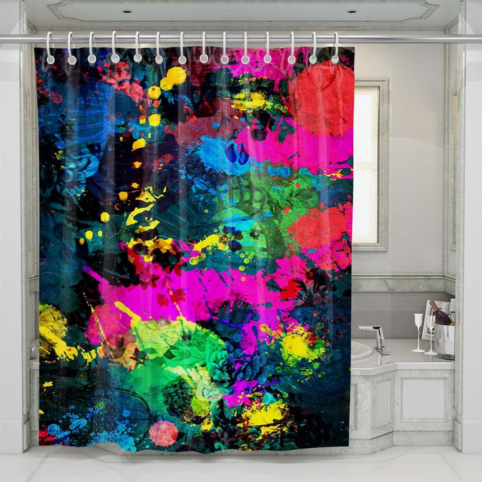 colorful spark shower curtains