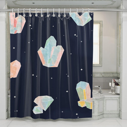 crystal pattern gravity falls shower curtains