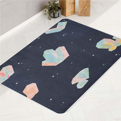 crystal pattern gravity falls bath rugs