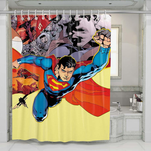 comic superman shower curtains